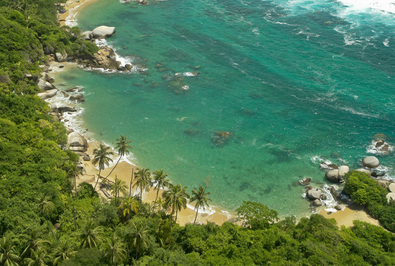 Kolumbien Reisen | Bucht an der Kste des Tayrona Nationalparks