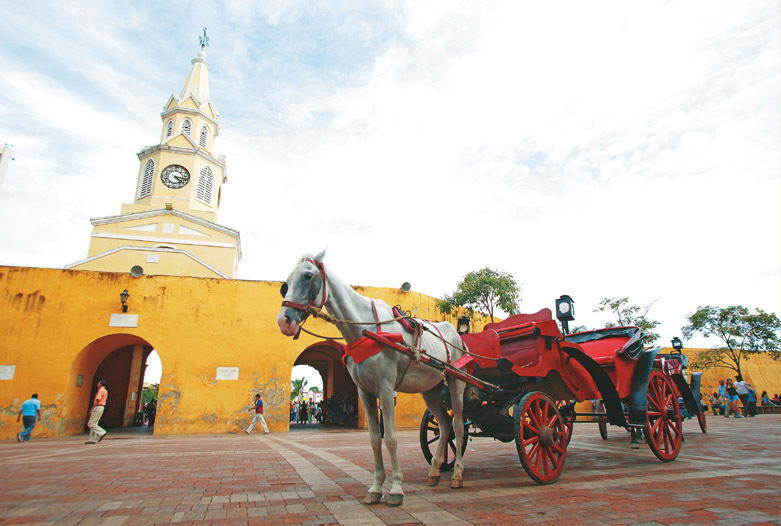 Kolumbien Reisen | Kutschfahrt in der Altstadt von Cartagena