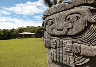 Kolumbien Reise | Steinskulptur, San Agustin