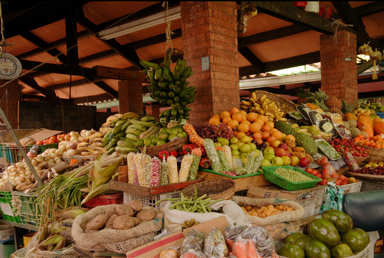 Kolumbien Reisen | Marktstand, Bogota